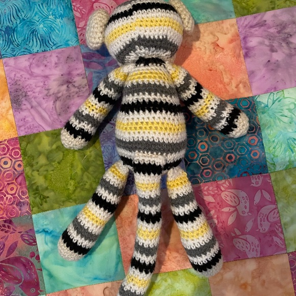 Handmade Monkey Crochet Toy - Picture 3 of 3